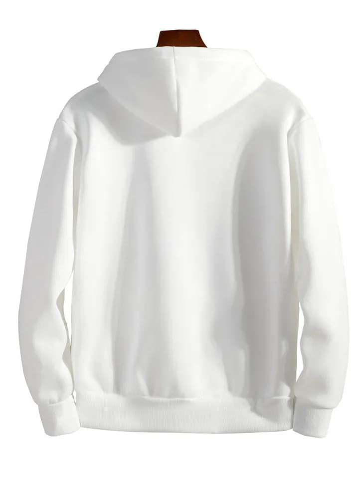 Casual Solid Color Hoodies With Pockets