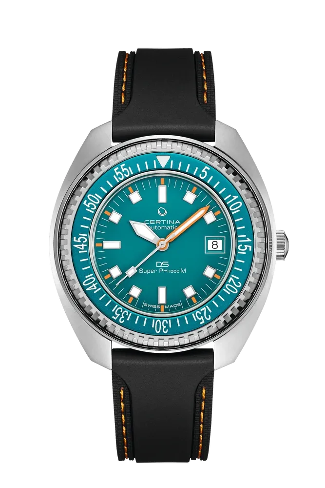 Certina DS SUPER PH1000M STC Teal Dial 43.5mm Men's Watch C0249071704110