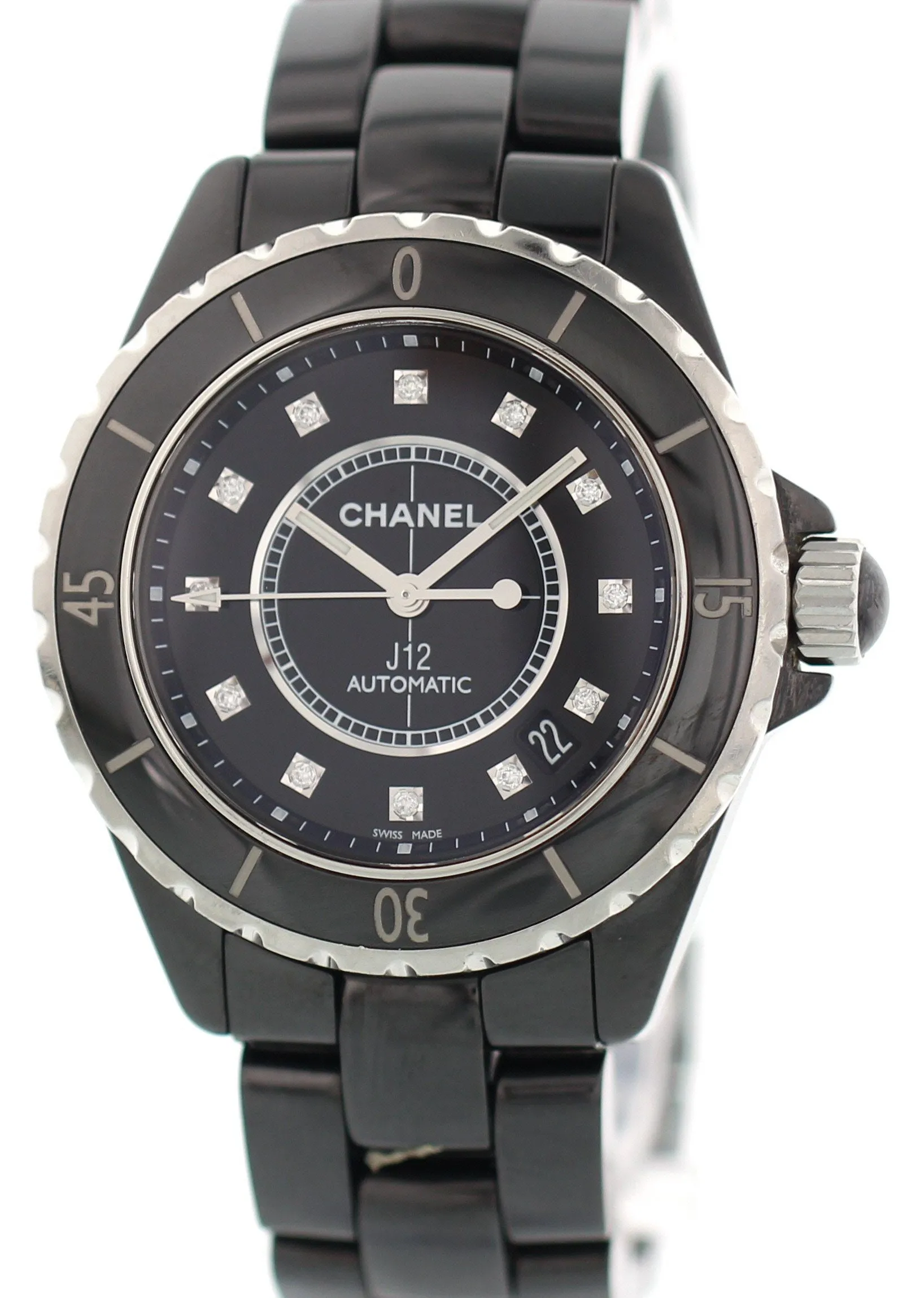 Chanel J12 H1626 Diamonds Ceramic Watch