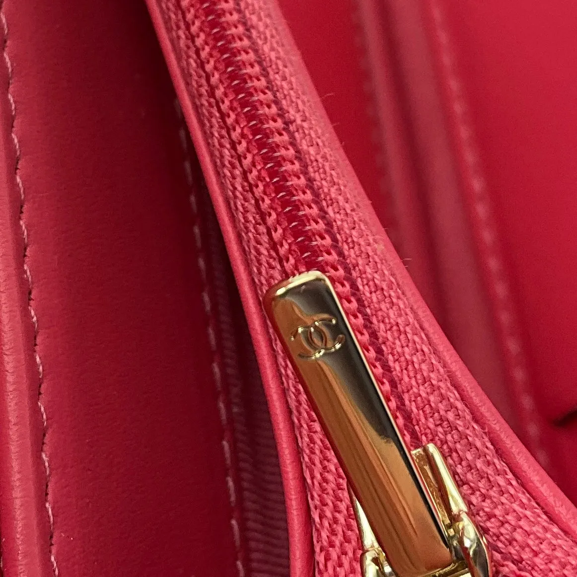 Chanel Pink Quilted Caviar Leather Timeless Wallet