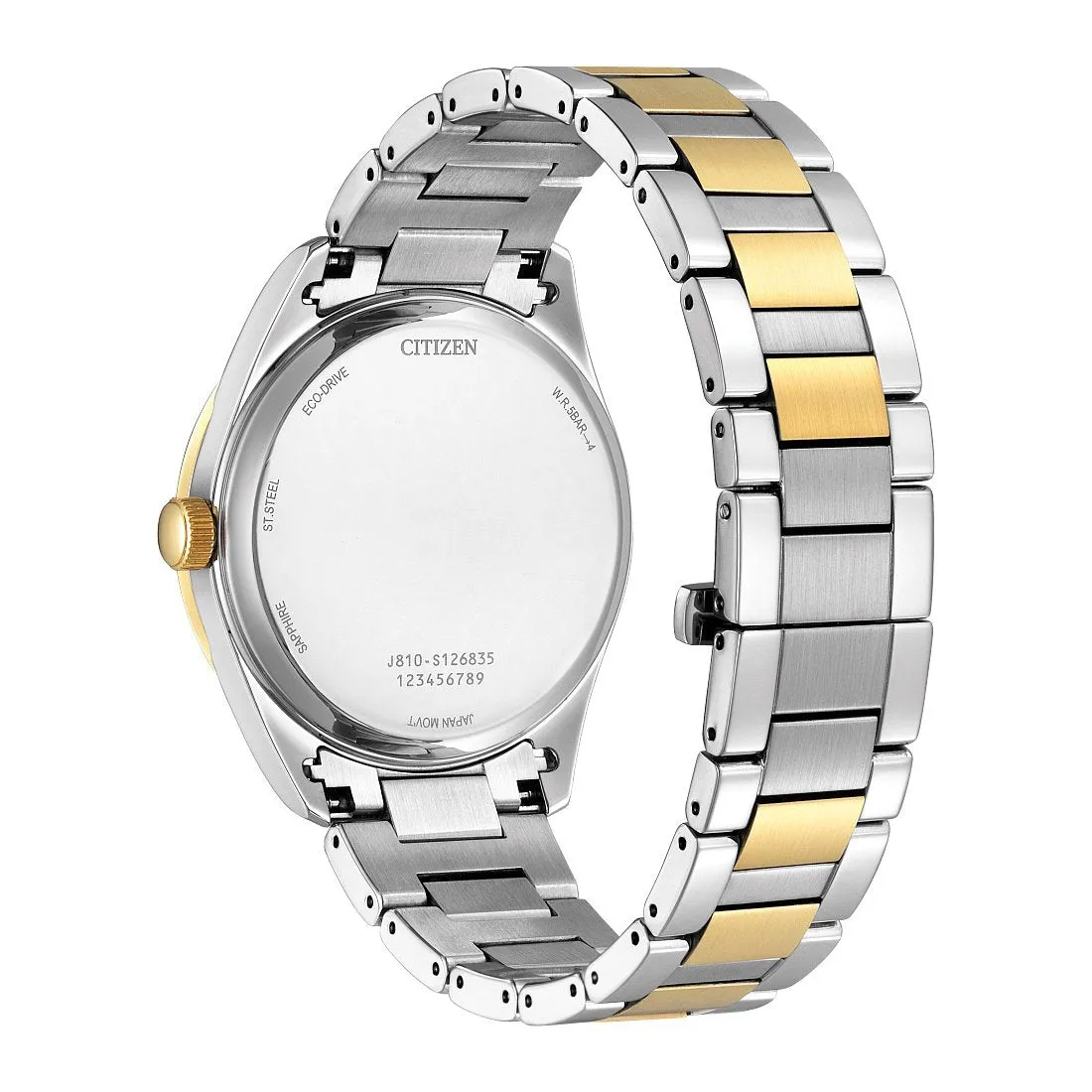 Citizen Fiore Mens Eco Drive Two Tone White Dial Watch