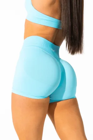 Club Athletica  Flex Seamless Shorts Light Blue