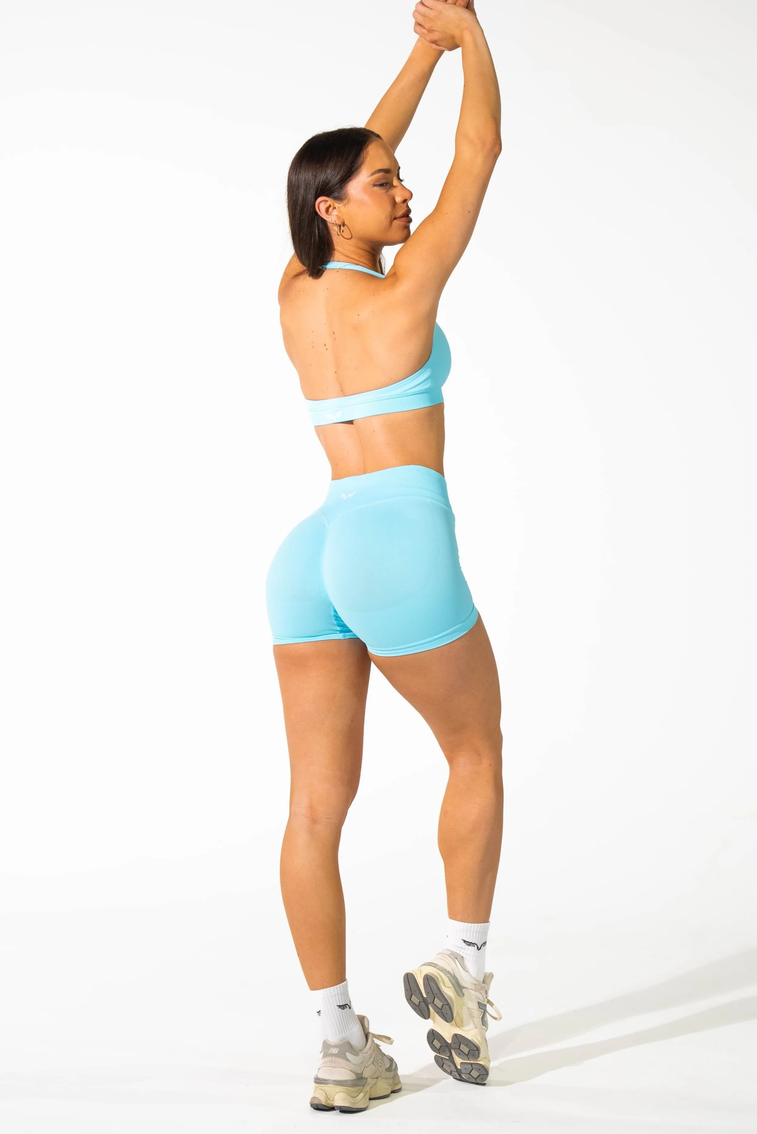 Club Athletica  Flex Seamless Shorts Light Blue