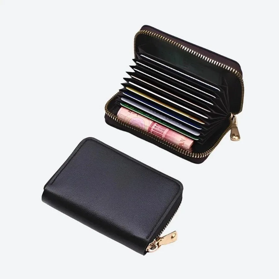 Compact Multi-Card Zipper Wallets