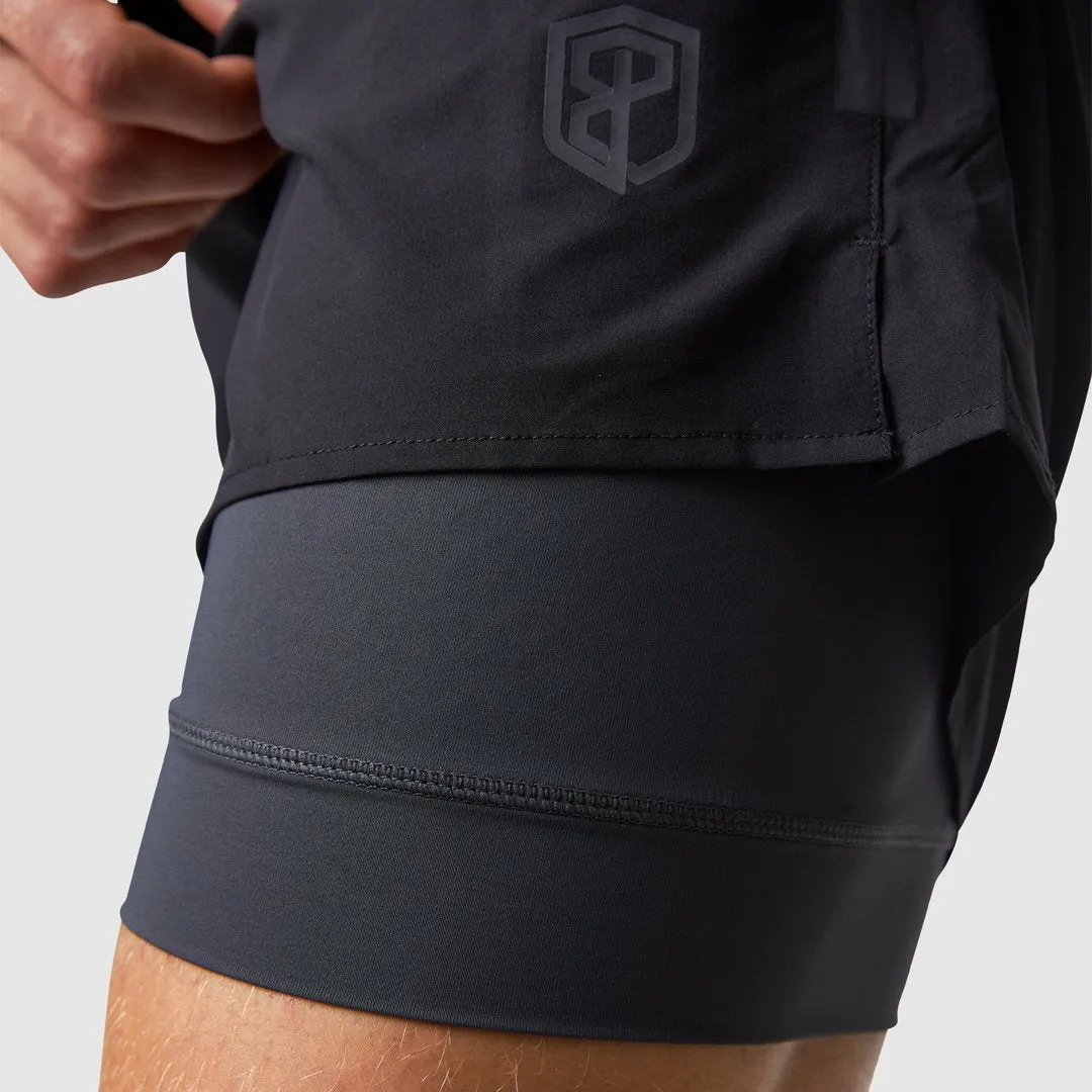 Compete Short w/ Compression (Black)