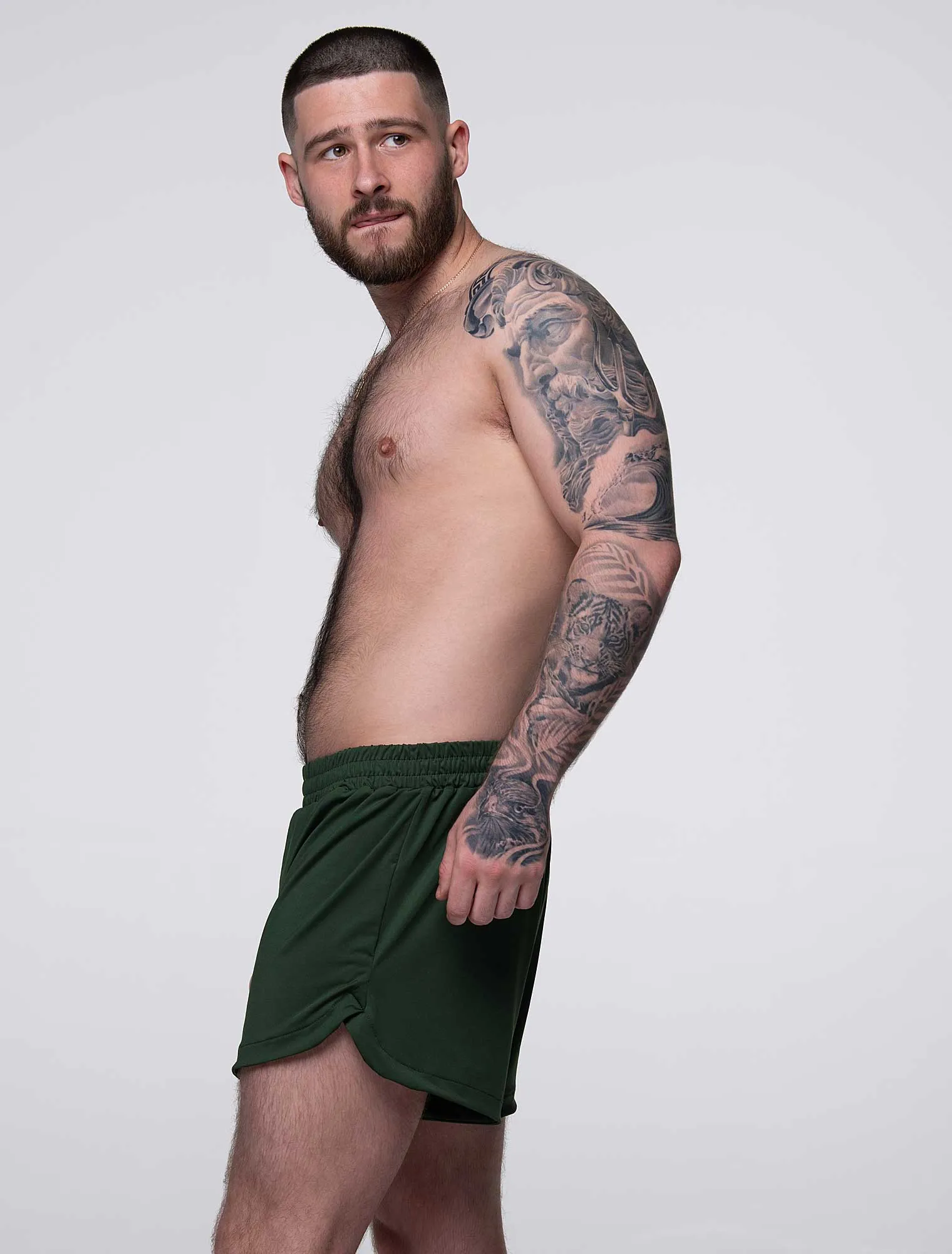 Compound Jock Shorts - Military Green