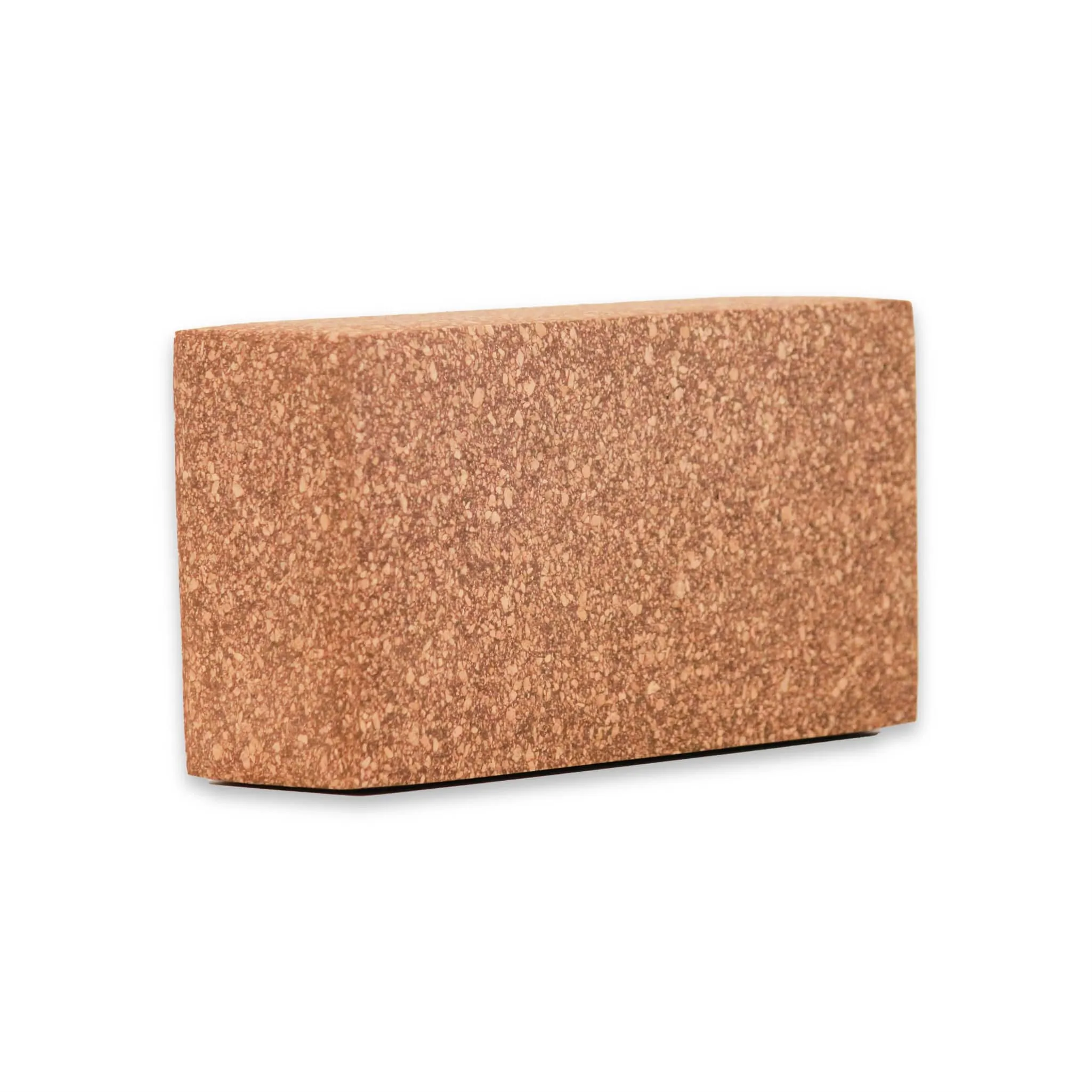 CORK YOGA BRICK  BROWN EXERCISE AND YOGA BLOCK SINGLE PIECE