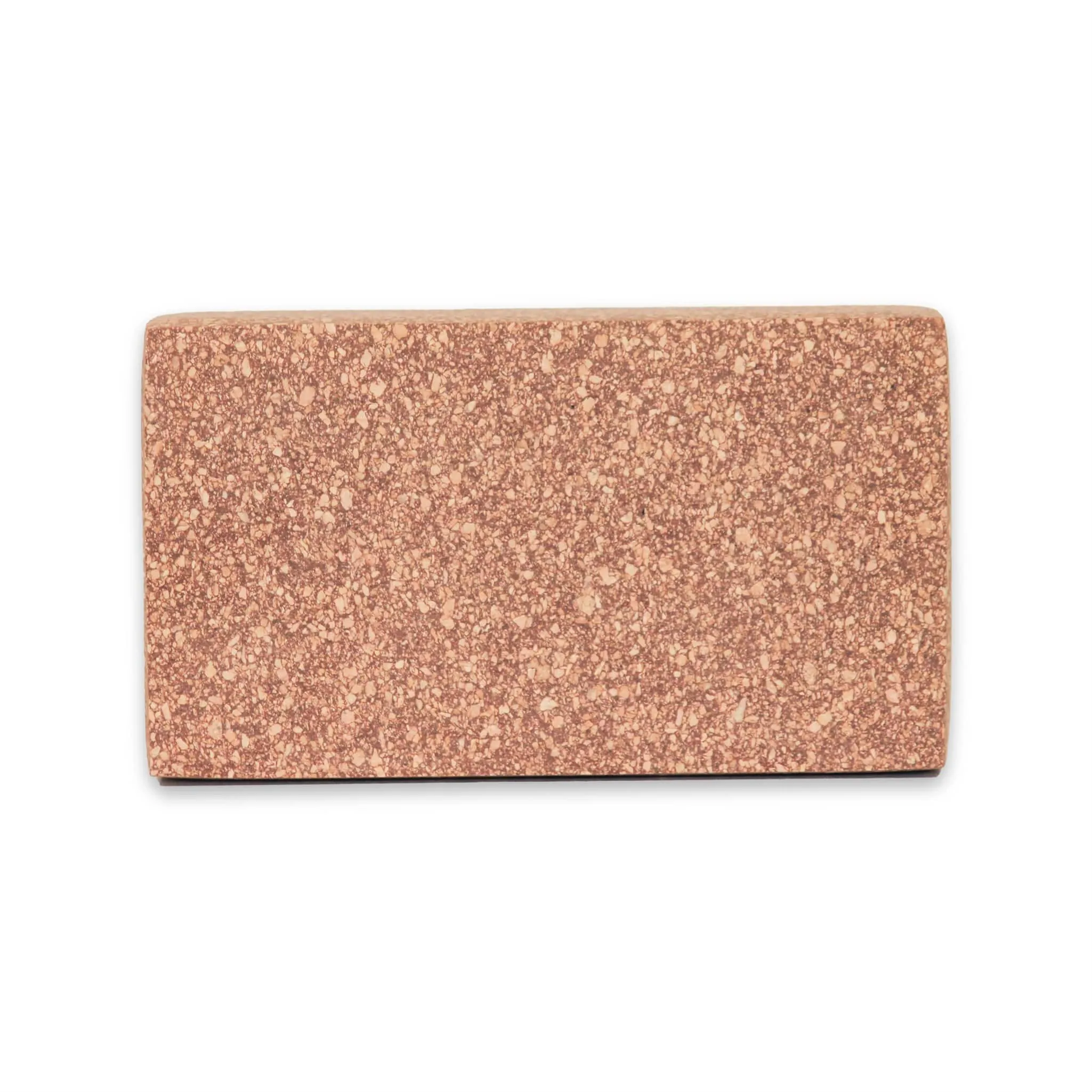 CORK YOGA BRICK  BROWN EXERCISE AND YOGA BLOCK SINGLE PIECE
