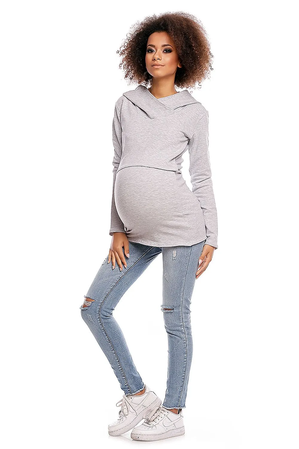 Cozy & Sporty Maternity Hoodie – Ultimate Comfort for Moms-to-Be