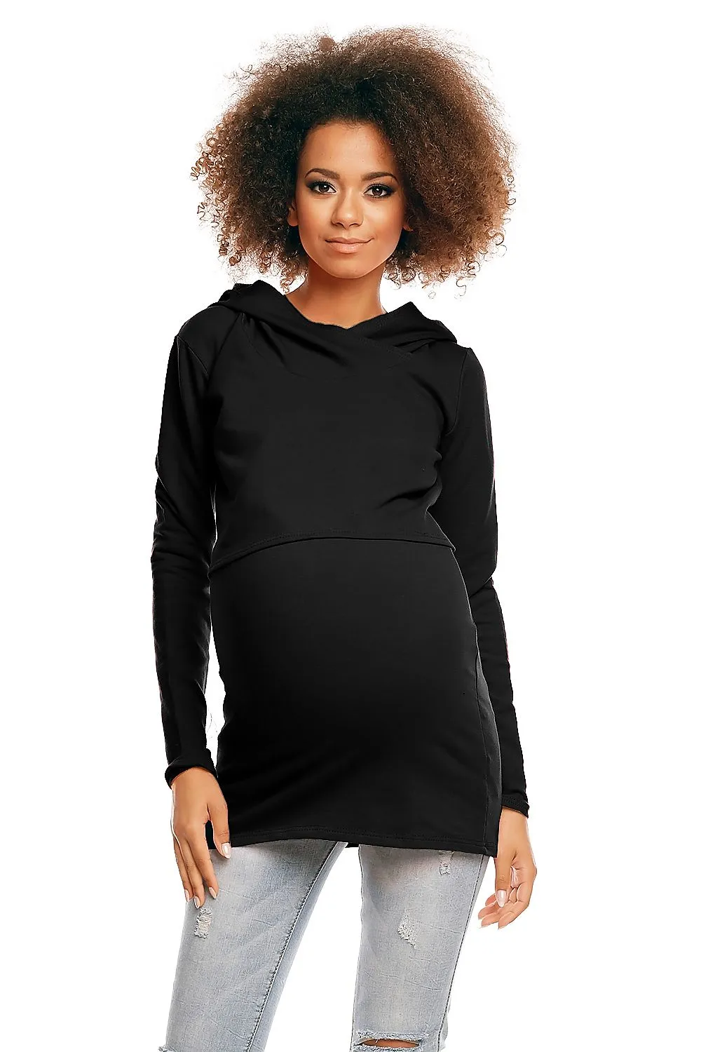 Cozy & Sporty Maternity Hoodie – Ultimate Comfort for Moms-to-Be