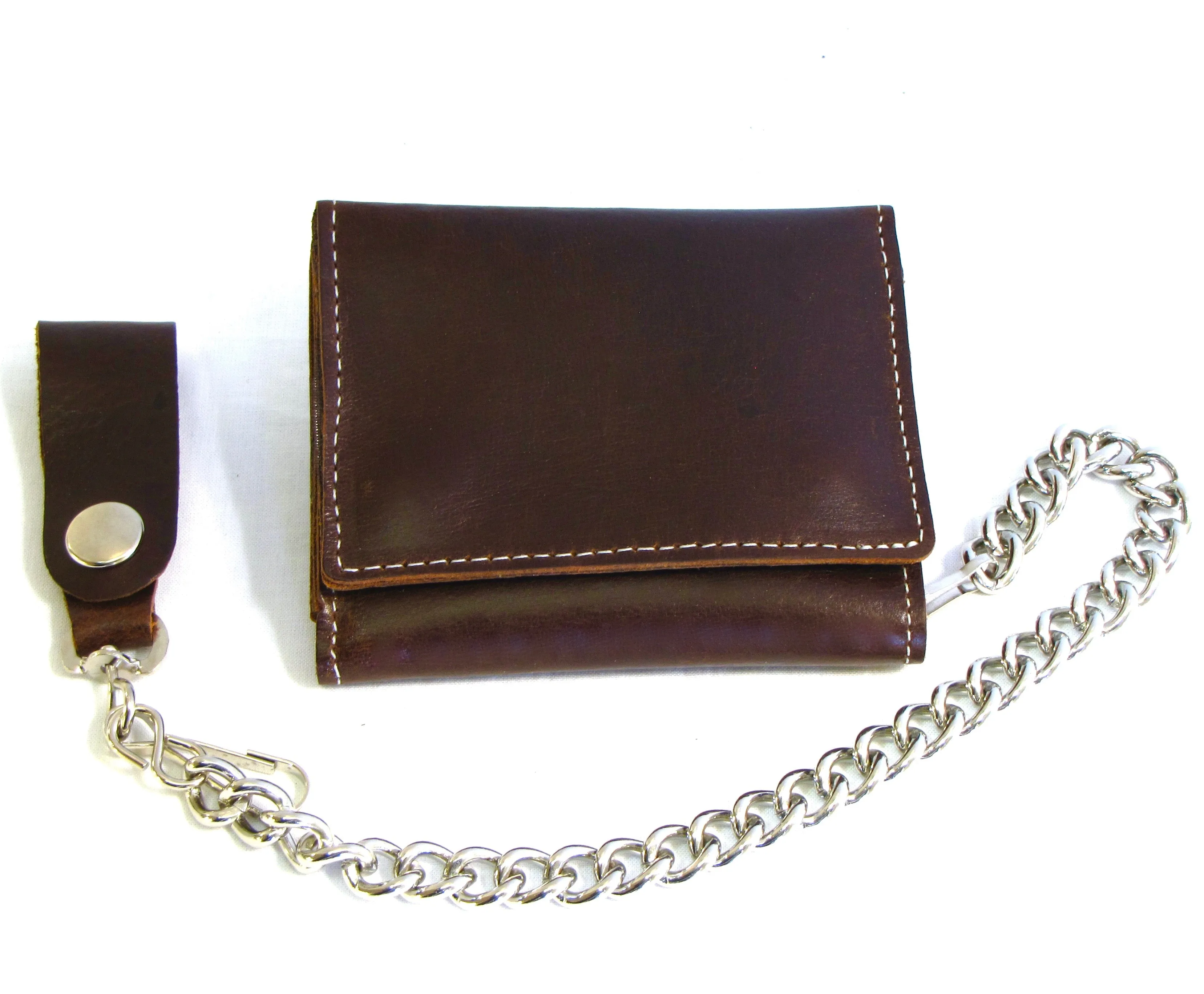 CP315  Premium Large Tri-Fold Wallet w/ Chain