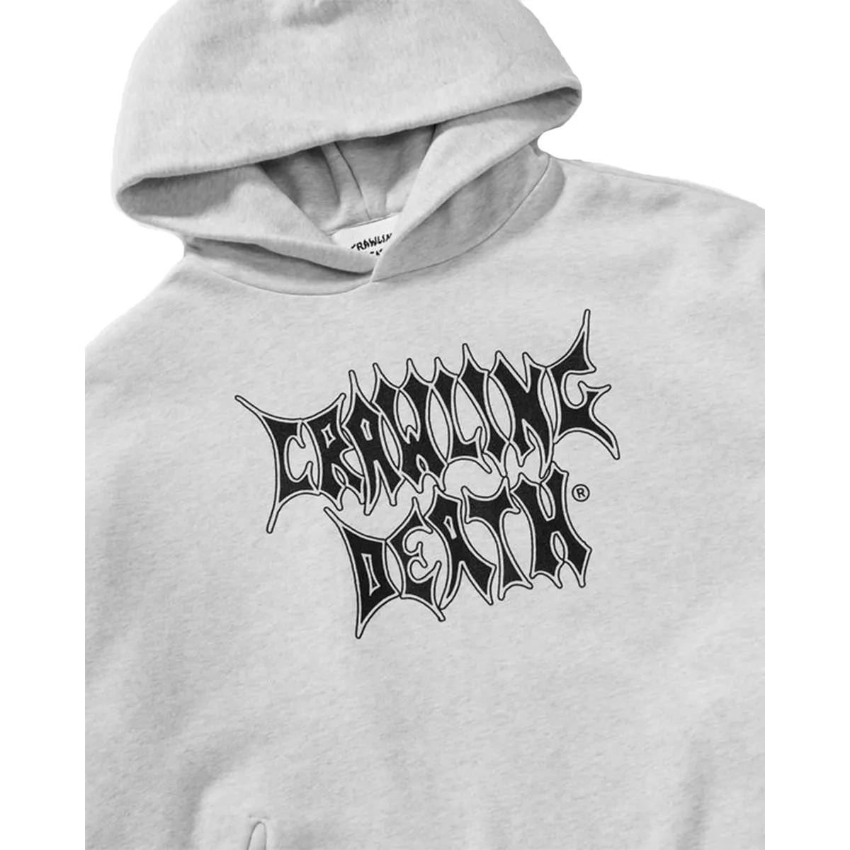 Crawling Death - Metal Outline Hoodie Grey