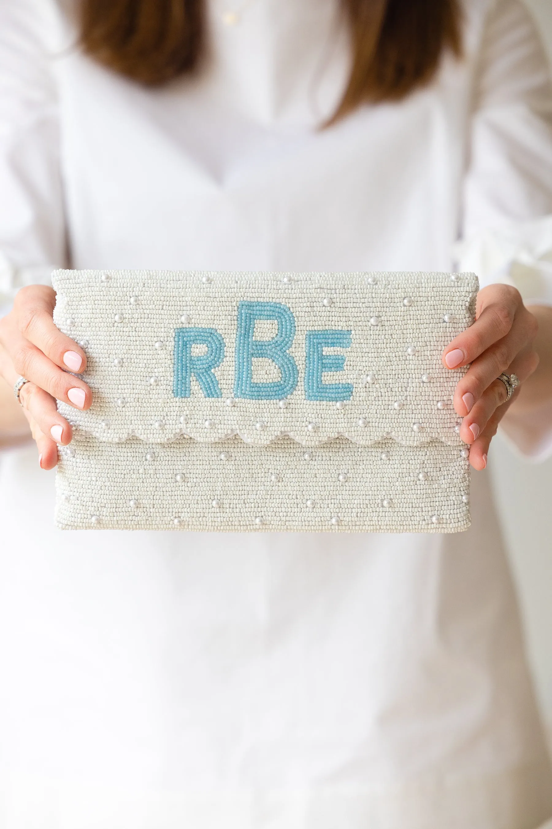 Custom Beaded Clutch - LARGER SIZE