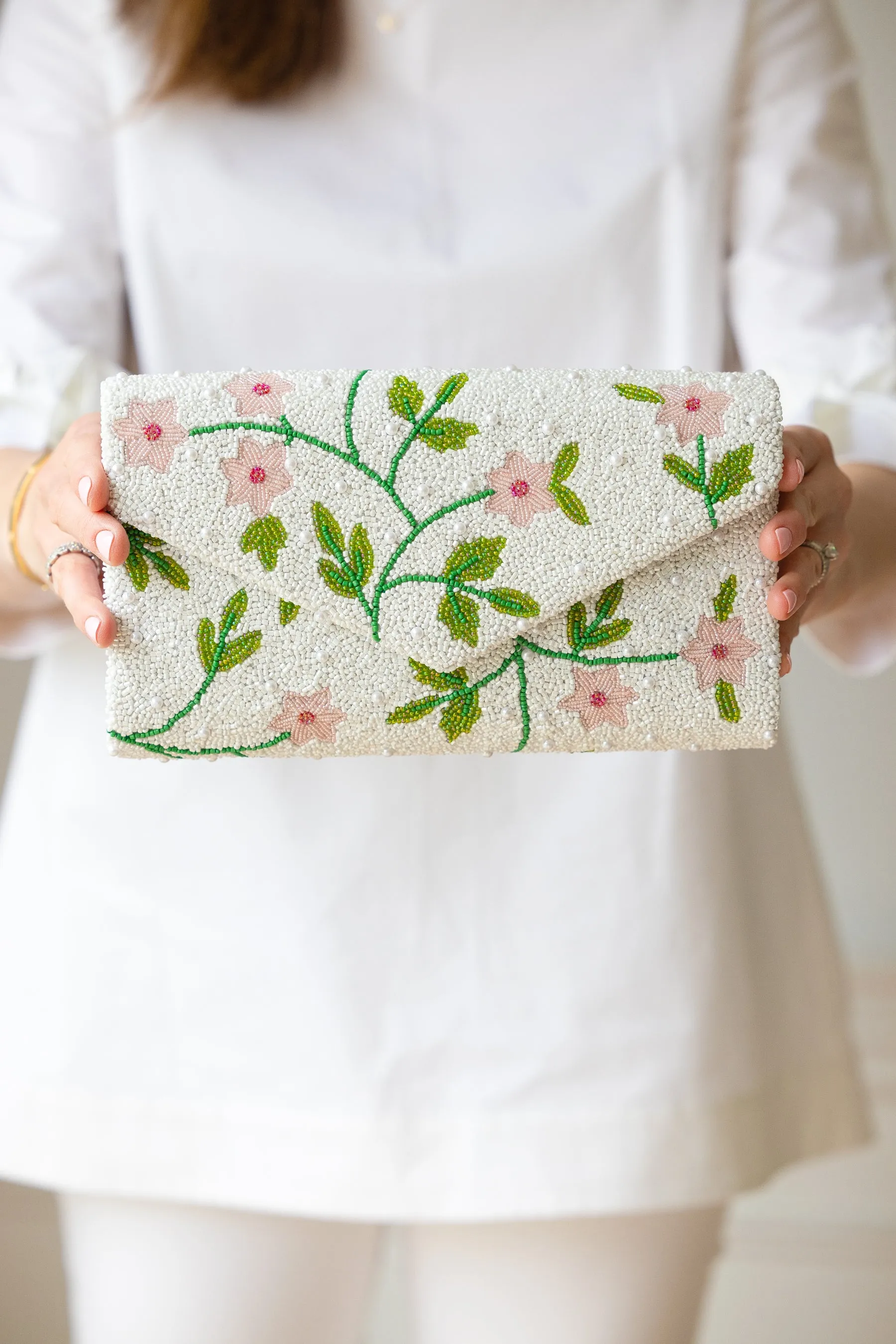 Custom Beaded Clutch - LARGER SIZE