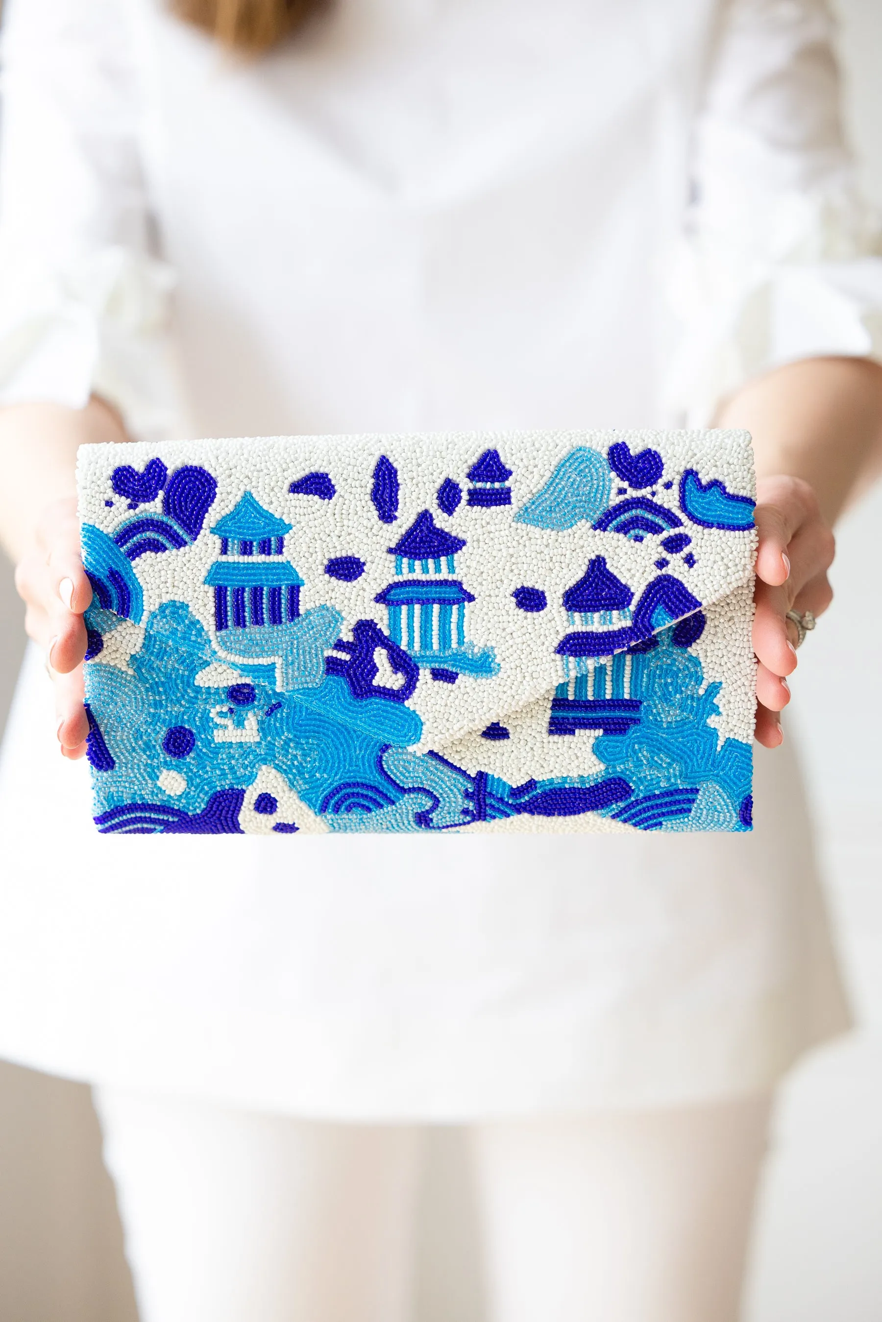 Custom Beaded Clutch - LARGER SIZE