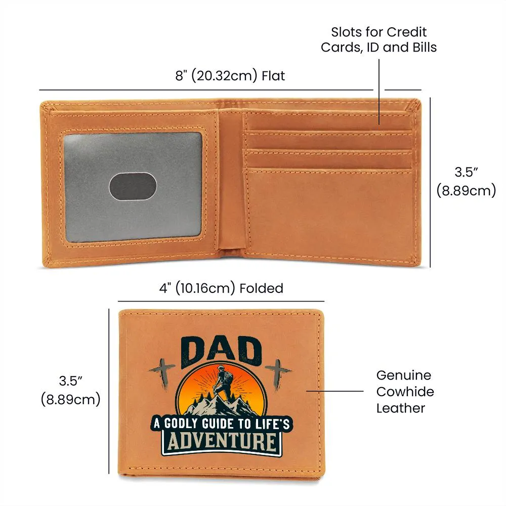DAD: A Godly Guide to Life's Adventure | Graphic Leather Wallet