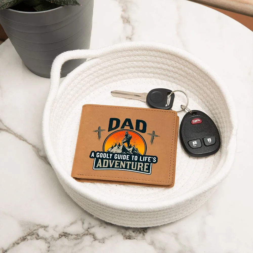 DAD: A Godly Guide to Life's Adventure | Graphic Leather Wallet