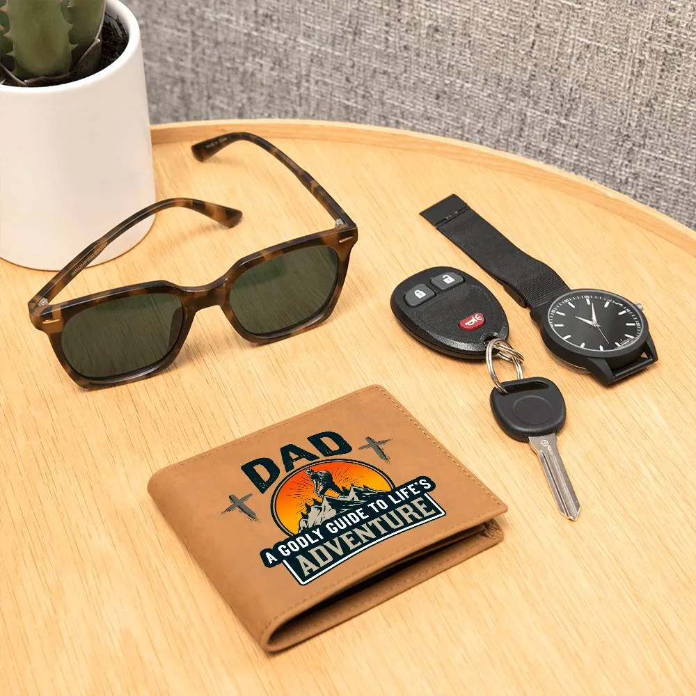 DAD: A Godly Guide to Life's Adventure | Graphic Leather Wallet