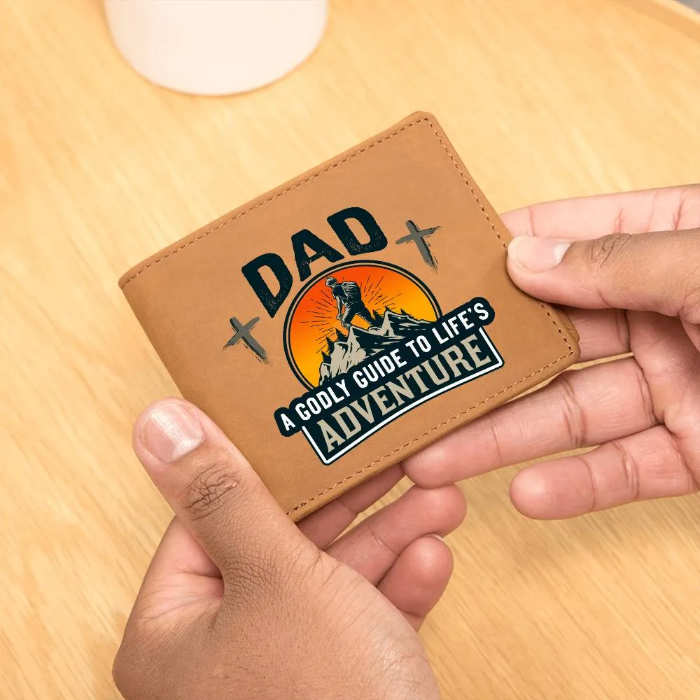 DAD: A Godly Guide to Life's Adventure | Graphic Leather Wallet