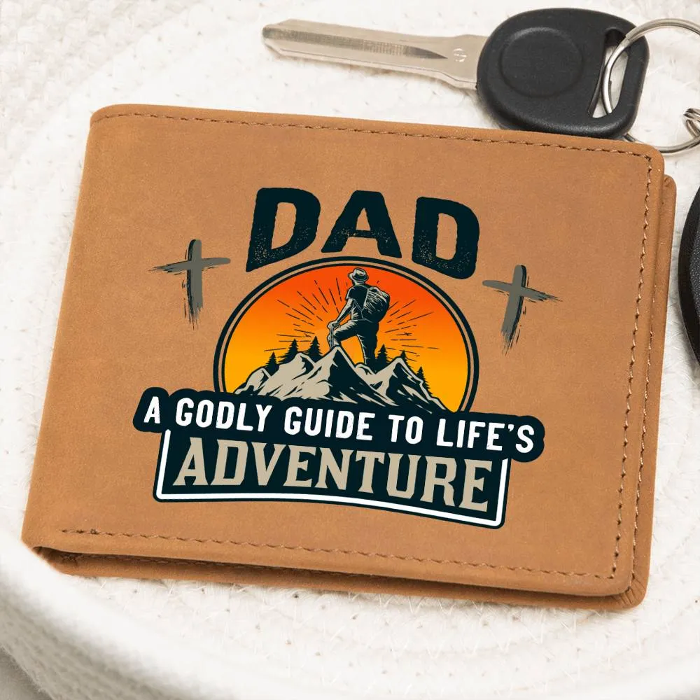 DAD: A Godly Guide to Life's Adventure | Graphic Leather Wallet