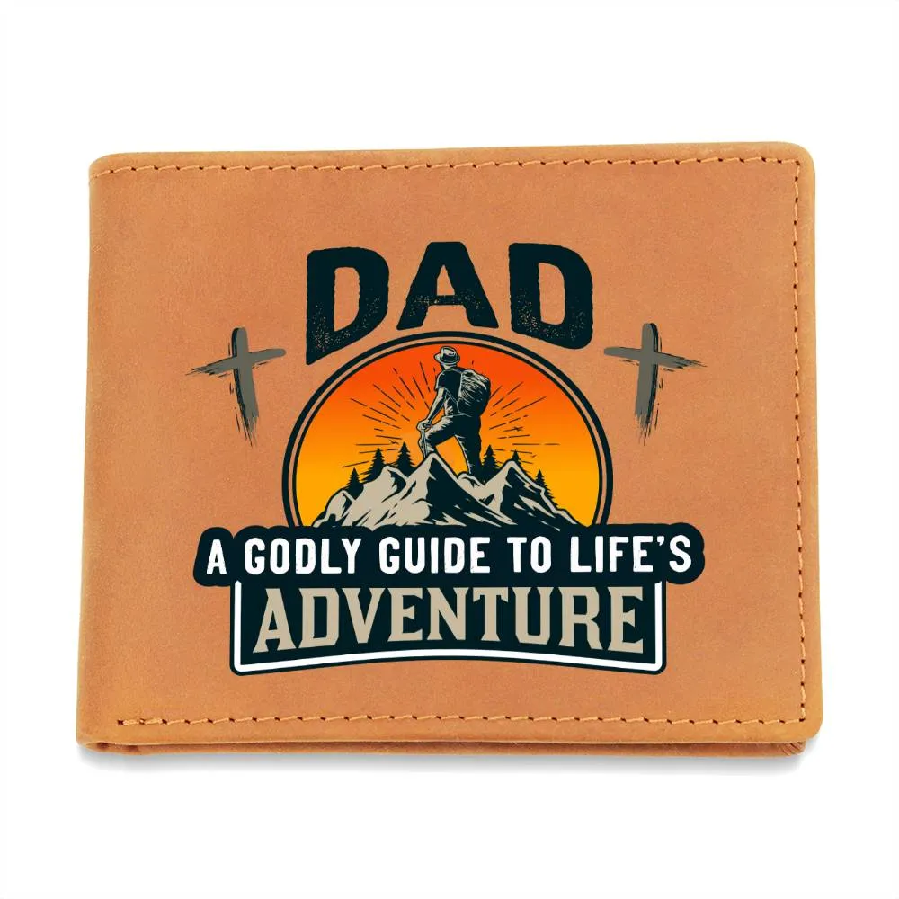 DAD: A Godly Guide to Life's Adventure | Graphic Leather Wallet