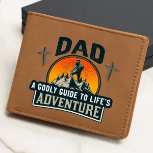 DAD: A Godly Guide to Life's Adventure | Graphic Leather Wallet
