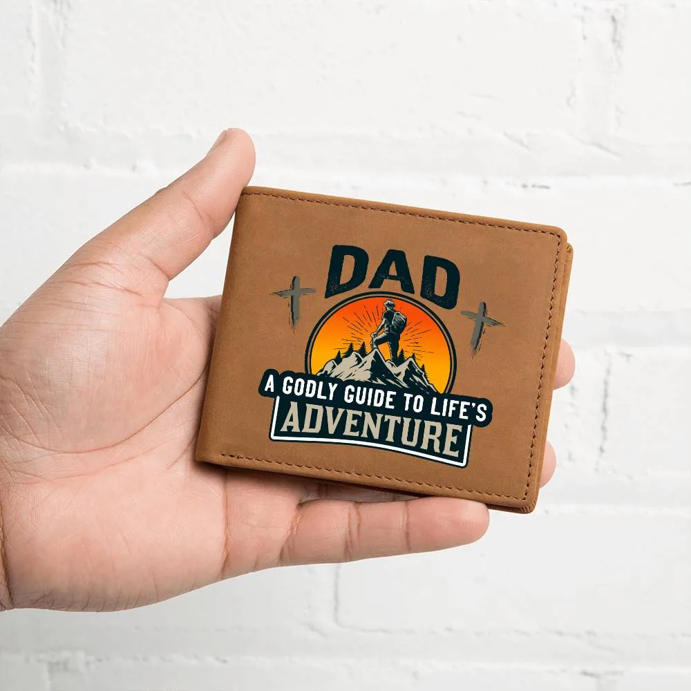 DAD: A Godly Guide to Life's Adventure | Graphic Leather Wallet