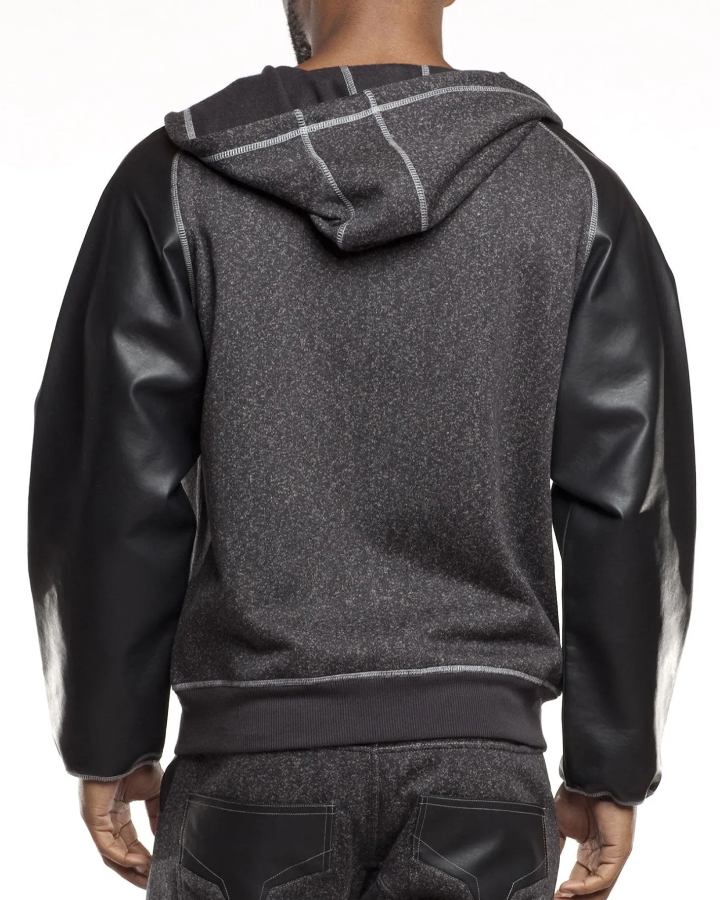 Denim Fleece Hoodie