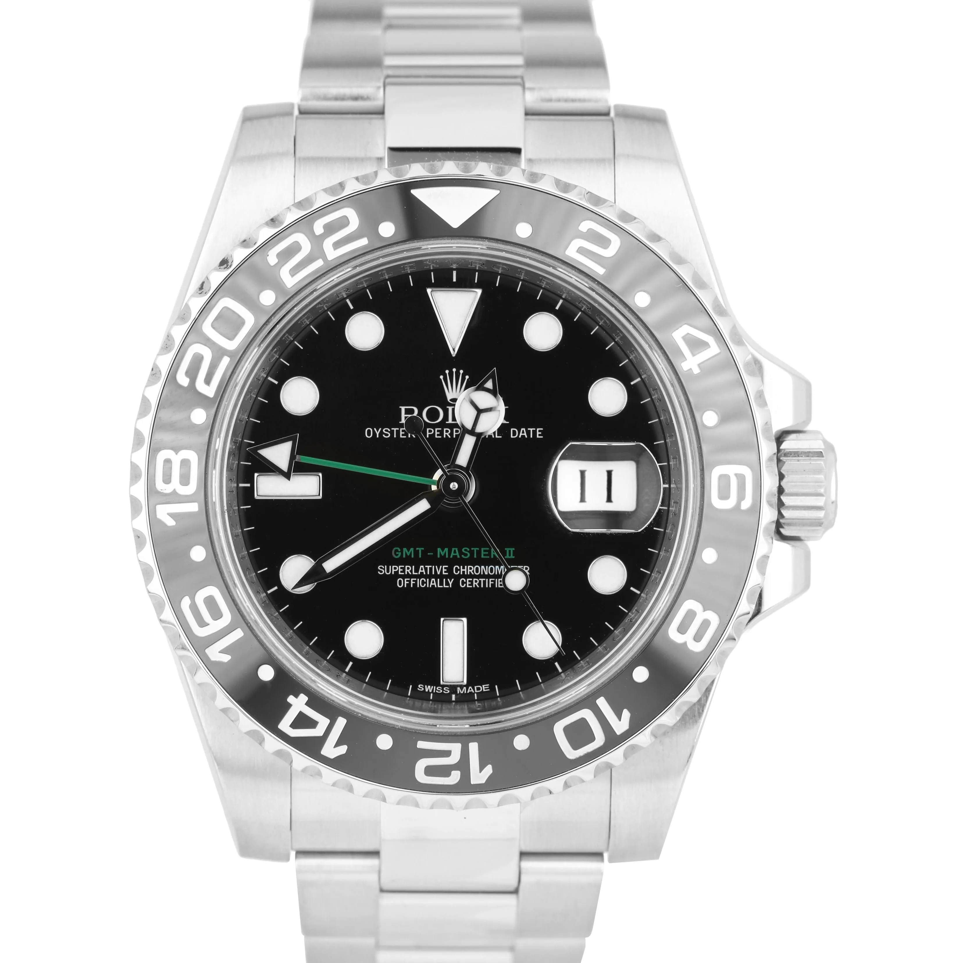 DISCONTINUED Rolex GMT-Master II Stainless Steel Black 40mm Ceramic 116710 Watch