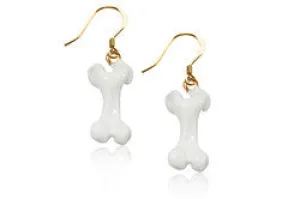 Dog Bone Charm Earrings