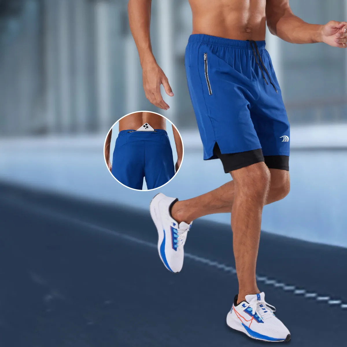 Double-layer Basketball Training Shorts