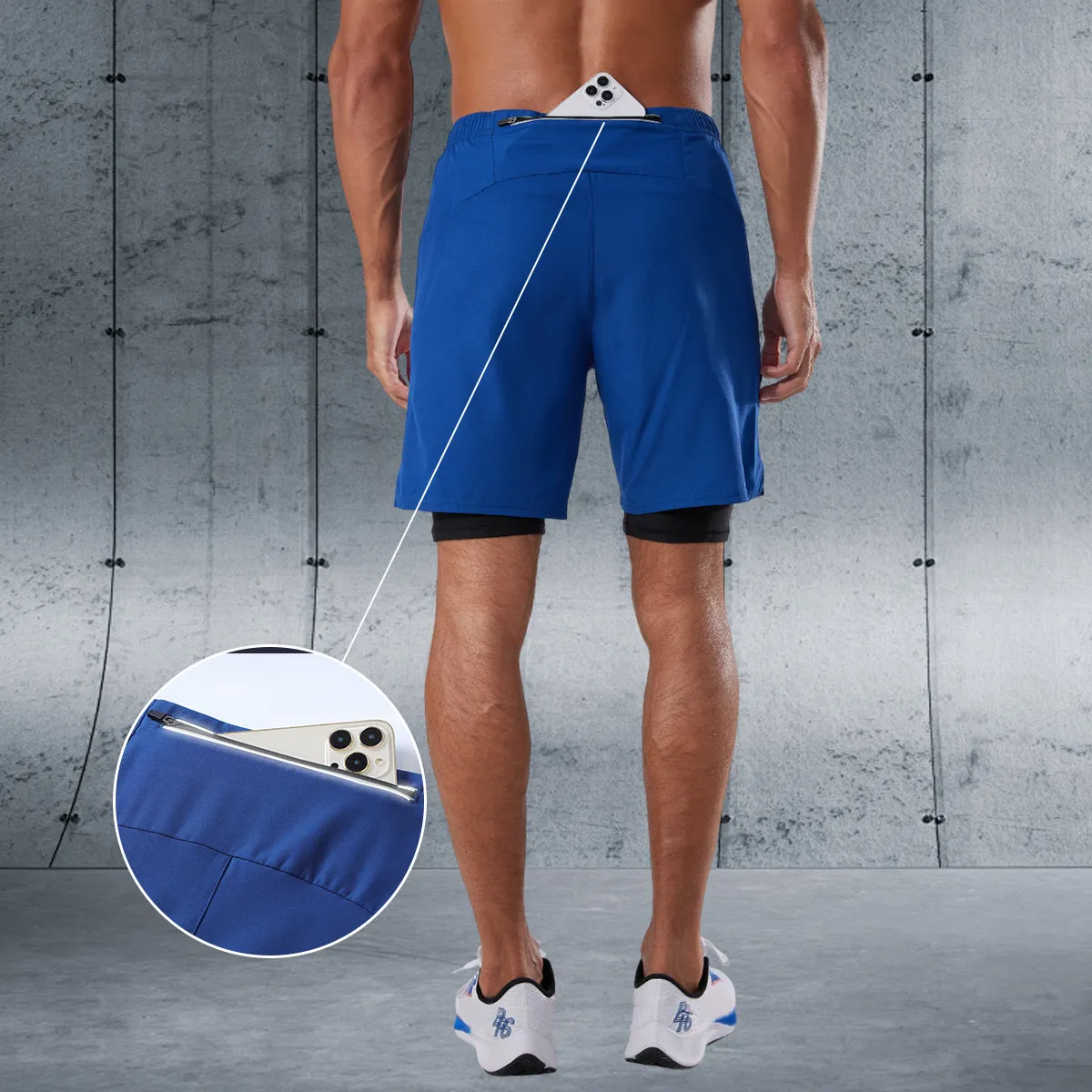 Double-layer Basketball Training Shorts