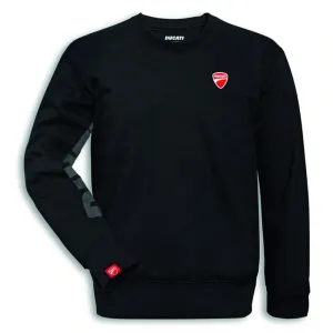 Ducati Logo Round Neck Sweatshirt Black
