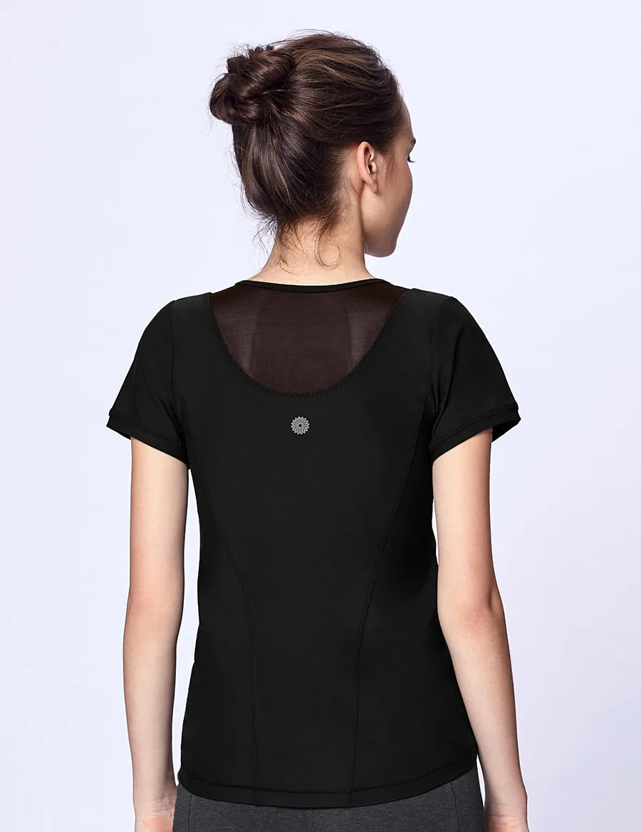 easyoga LA-VEDA Brisker Bra Tee - L1 Black