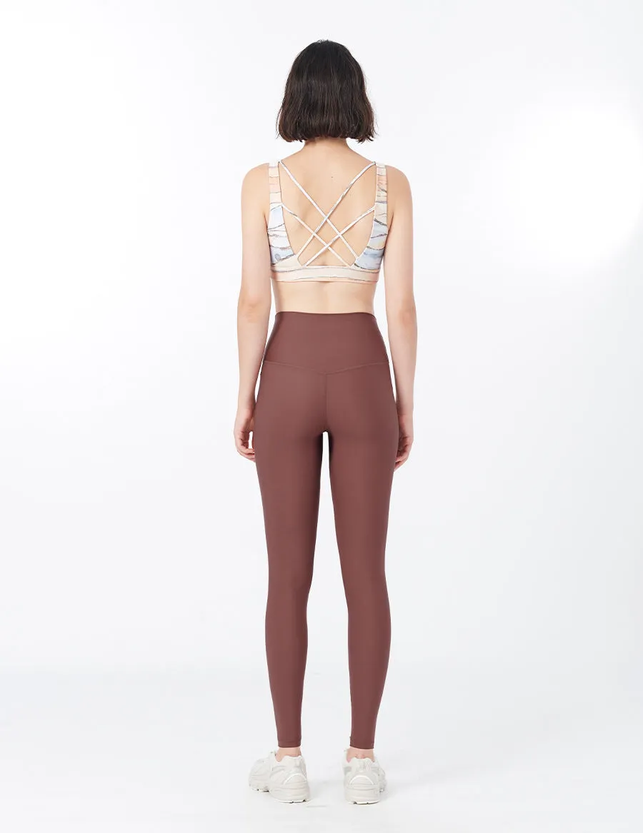 easyoga LA-VEDA Chummy Core Tights3 - C1 Brown