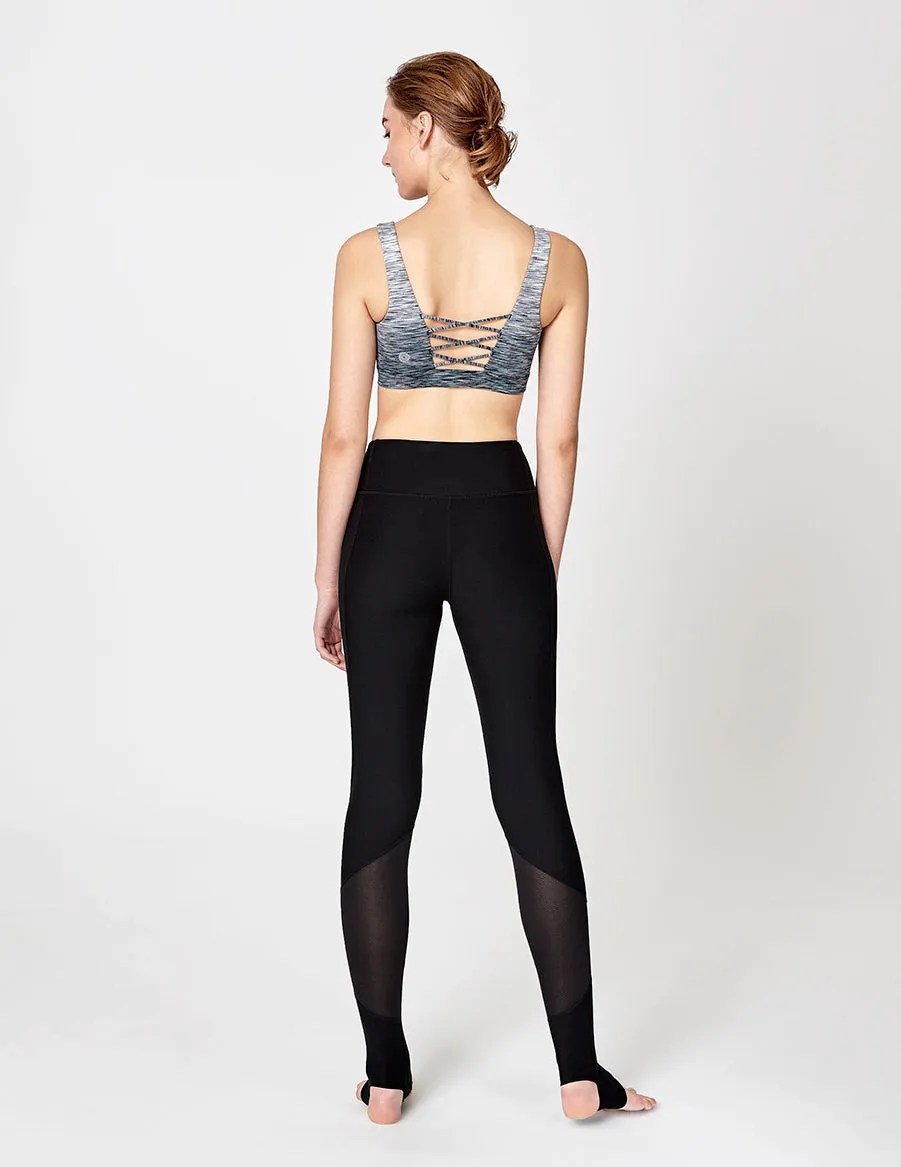 easyoga LA-VEDA Limber Up Bra - D59 Layer Gray Stripe