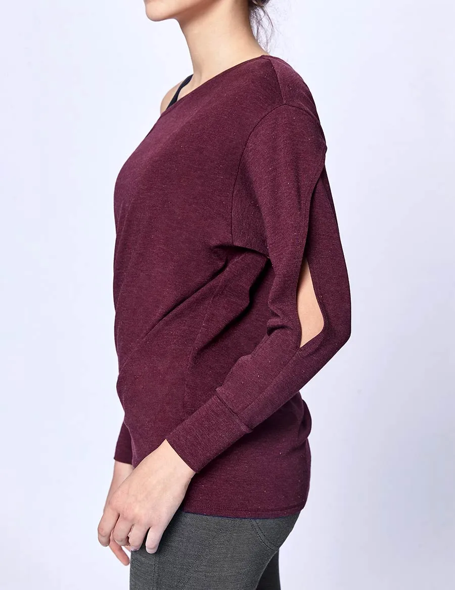 easyoga LA-VEDA Multipro Made Me Long  Sleeve - M27 M-Purple Red
