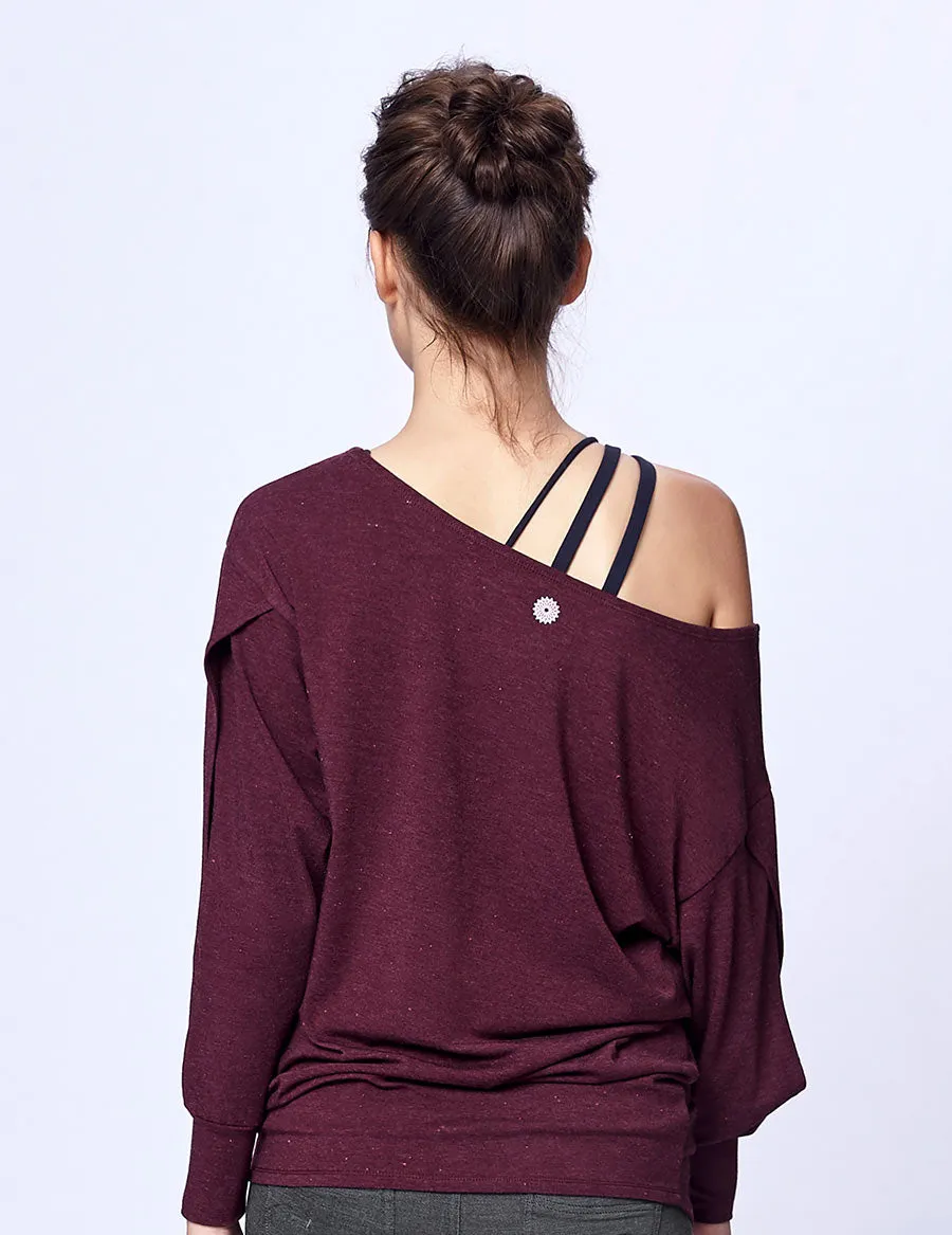 easyoga LA-VEDA Multipro Made Me Long  Sleeve - M27 M-Purple Red