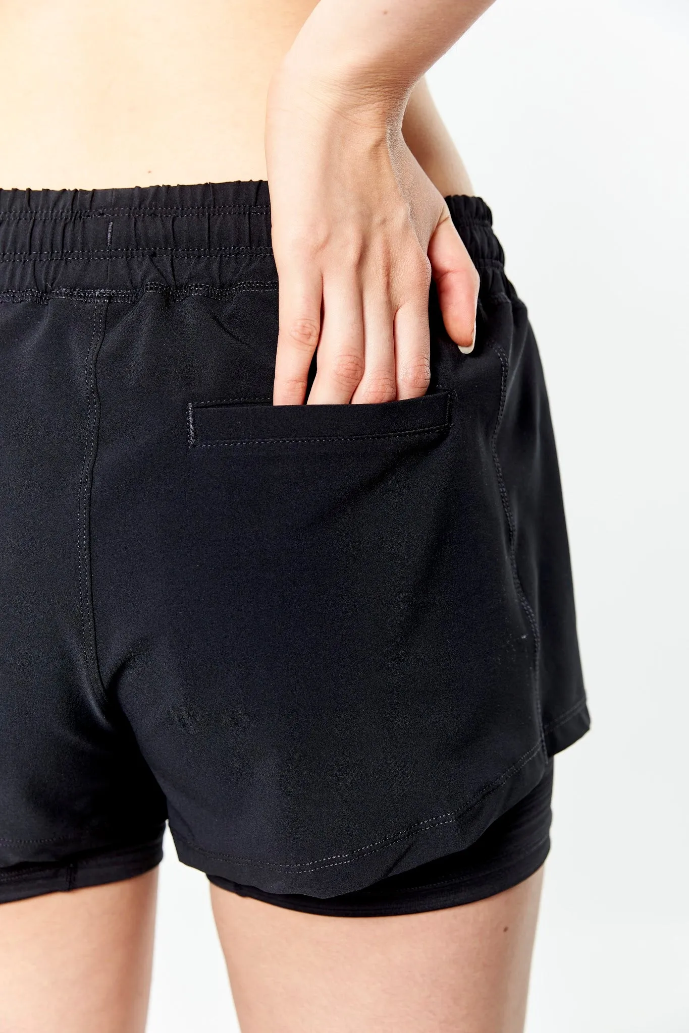 easyoga Lespiro Blitz Run Shorts - L1 Black
