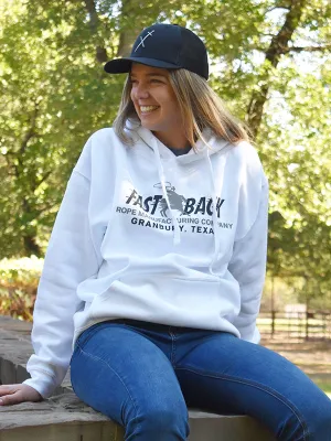 Fast Back White Hoodie