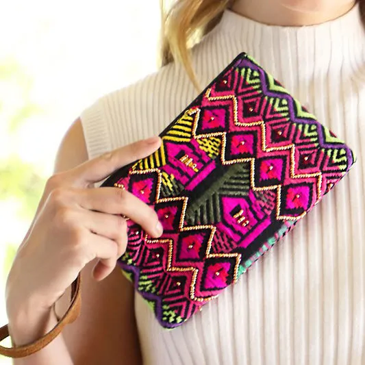 Fiamma Handmade Beaded Wristlet