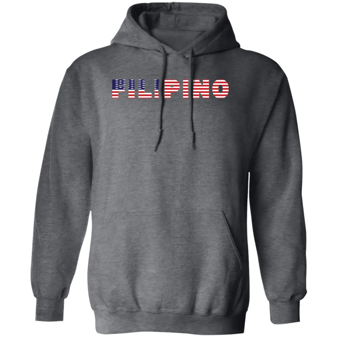 Filipino with US Flag Embedded Unisex Pullover Hoodie