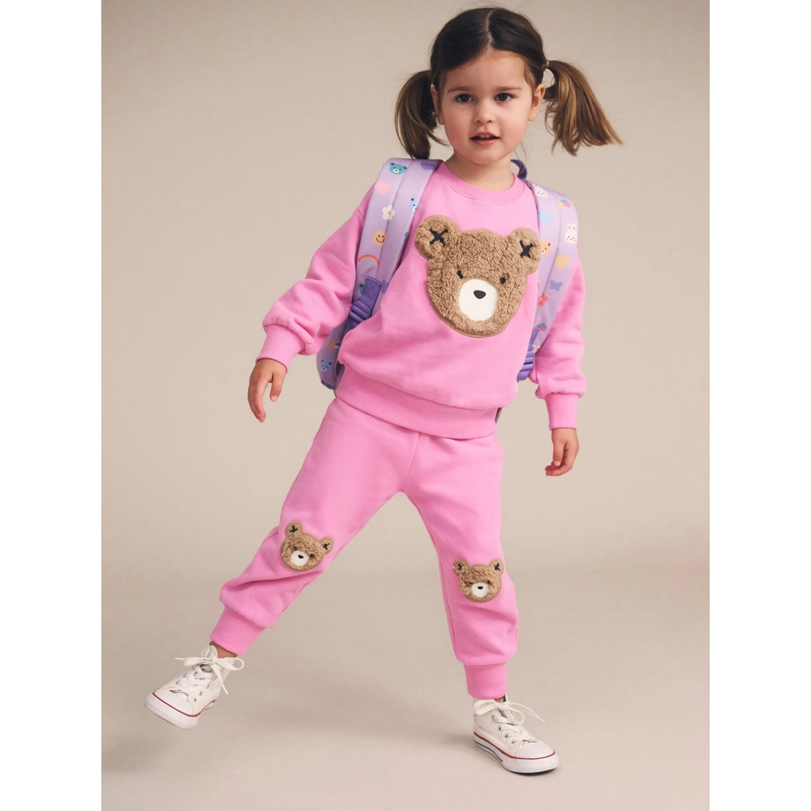 Fuschia Furry Huxbear Sweatshirt