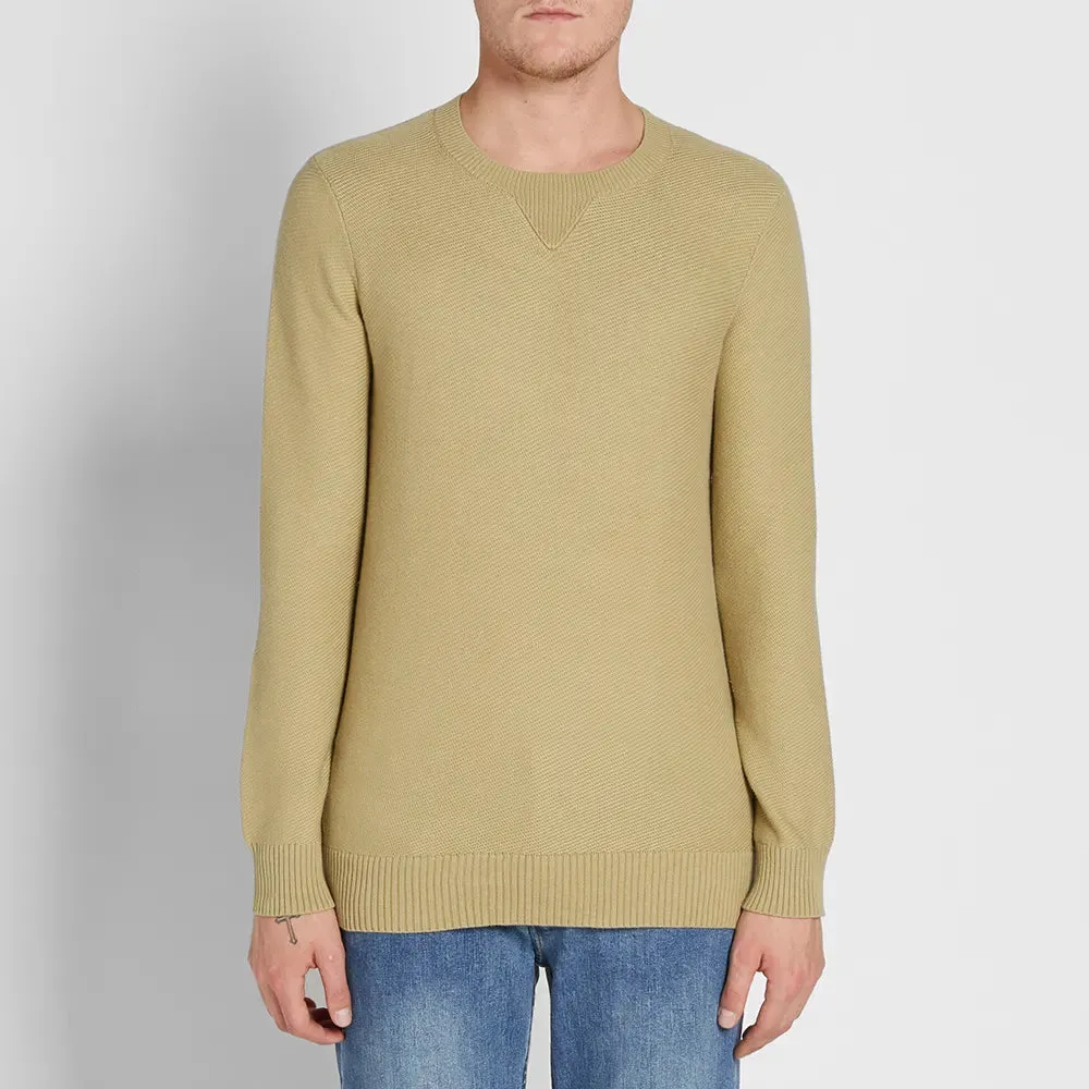 Gant Rugger Men's Twill Textured Crew (84235), Pale Aloe Vera, Medium