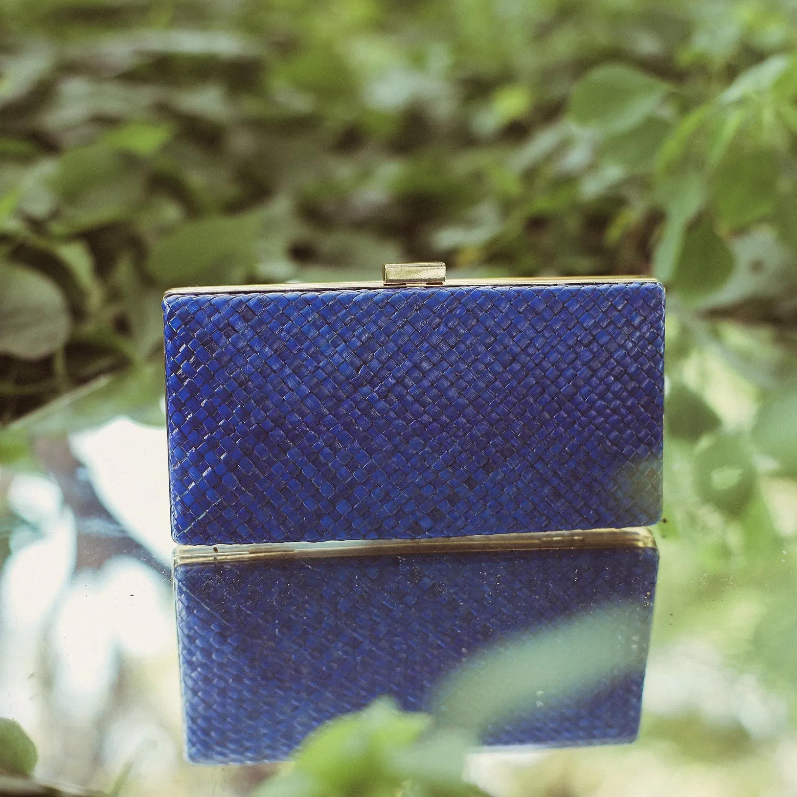 Gitta Royale Handwoven Straw Clutch