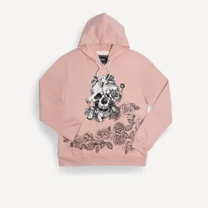 Graphic Wraparound Hoodie - Evening Sand / Skull