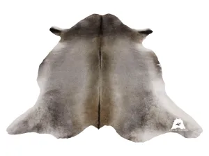 Gray Tan Cowhide Rug - Size (7'x6” Ft)
