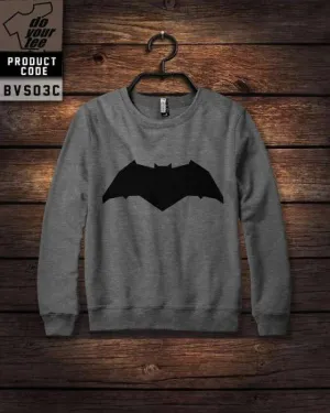 Grey batman Printed Sweat Shirt For Women 133