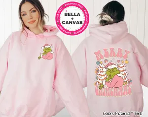 Grinch Merry Christmas Cakes 2 Sided Tee or Sweatshirt