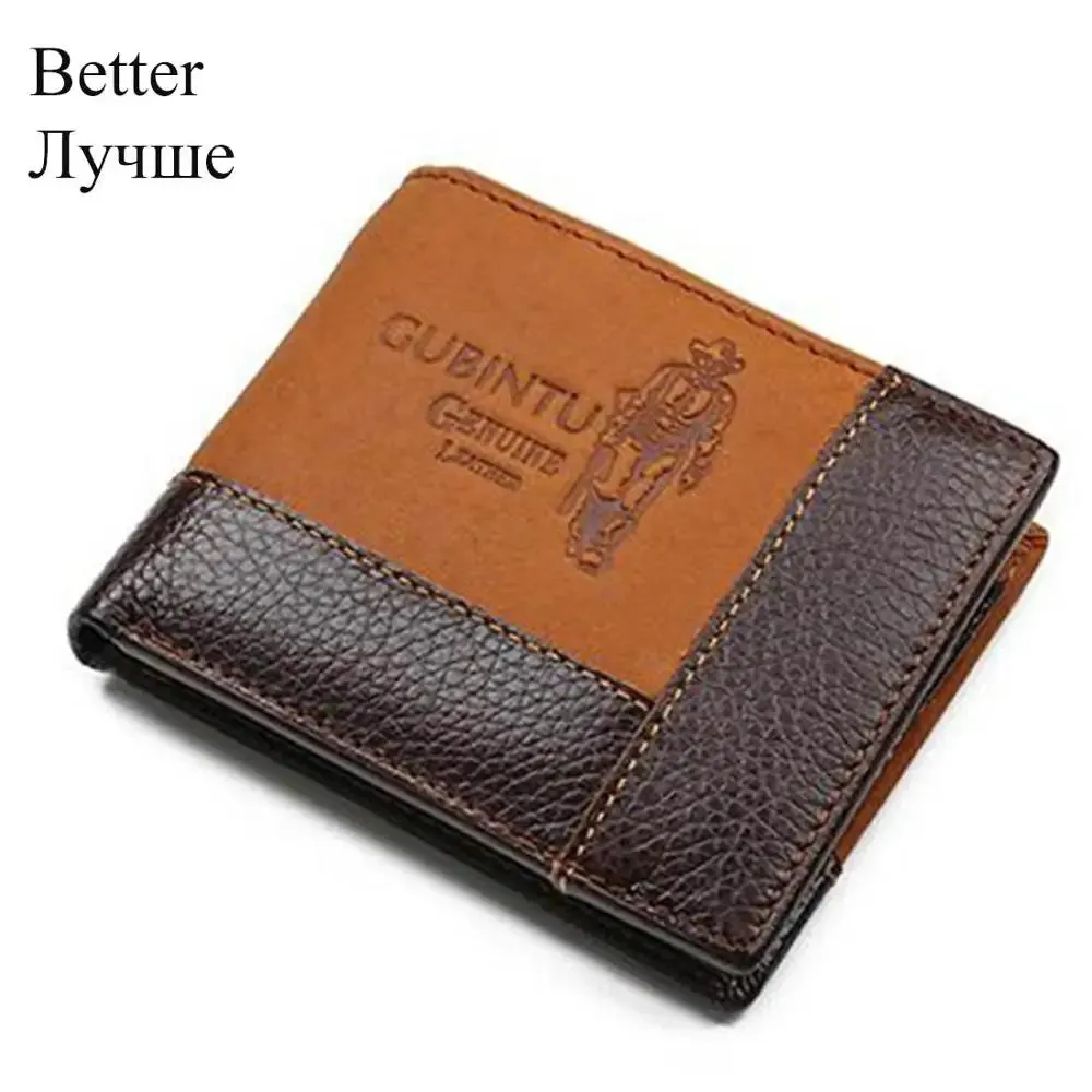GUBINTU High-Quality Leather Wallet with Coin Pocket